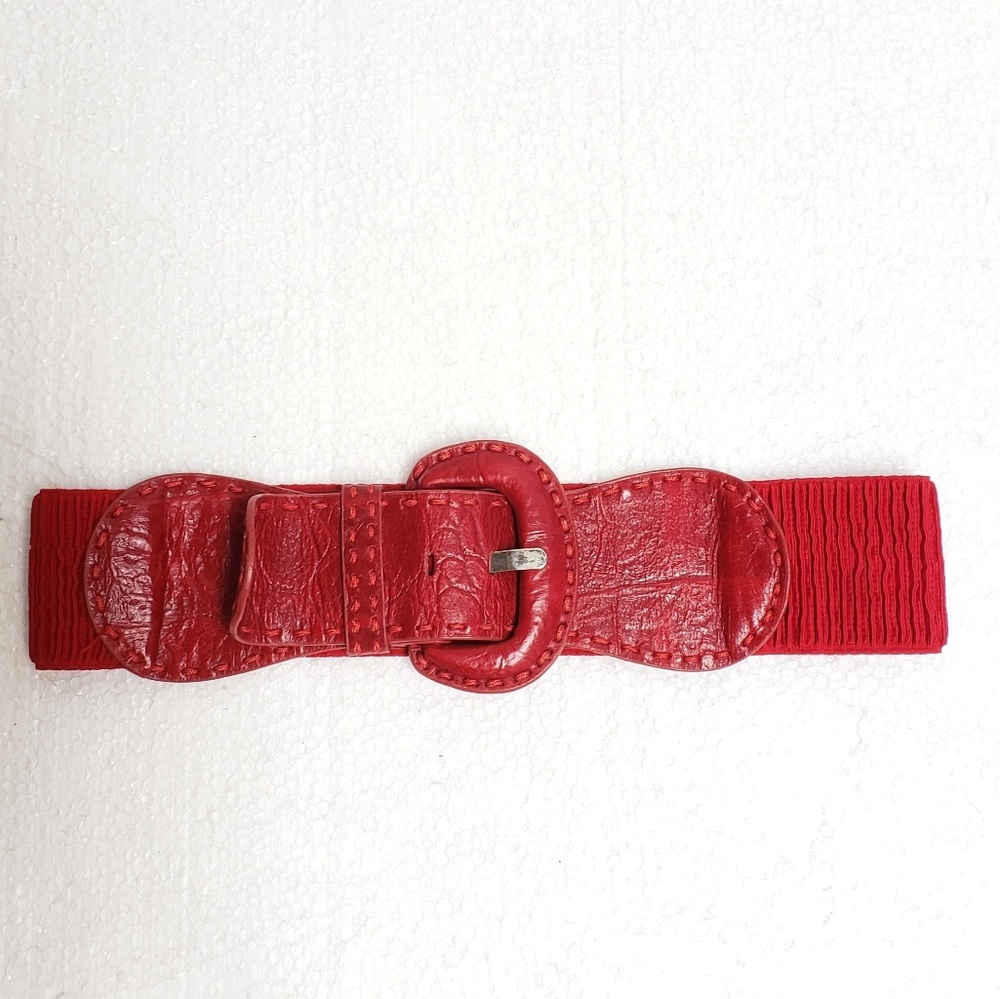 Ruby Red Buckle Belt